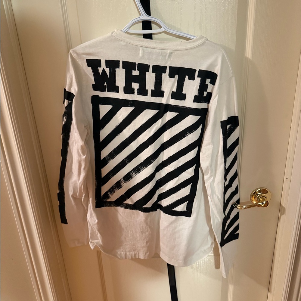 Off-White Long Sleeve Shirt - Black and White